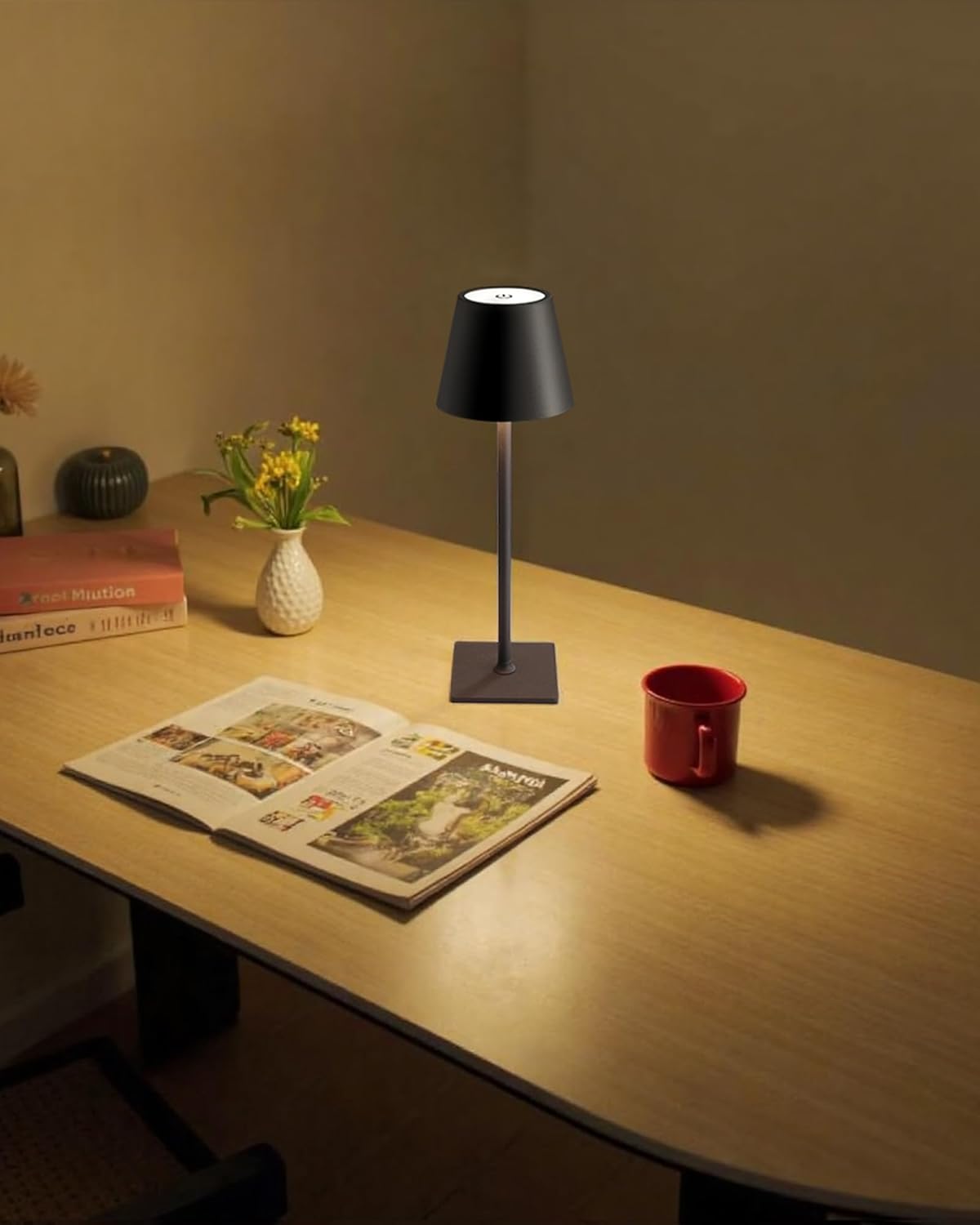 KDG 2 Pack Cordless Table Lamp, Portable LED Desk Lamps, 5000mAh Batte