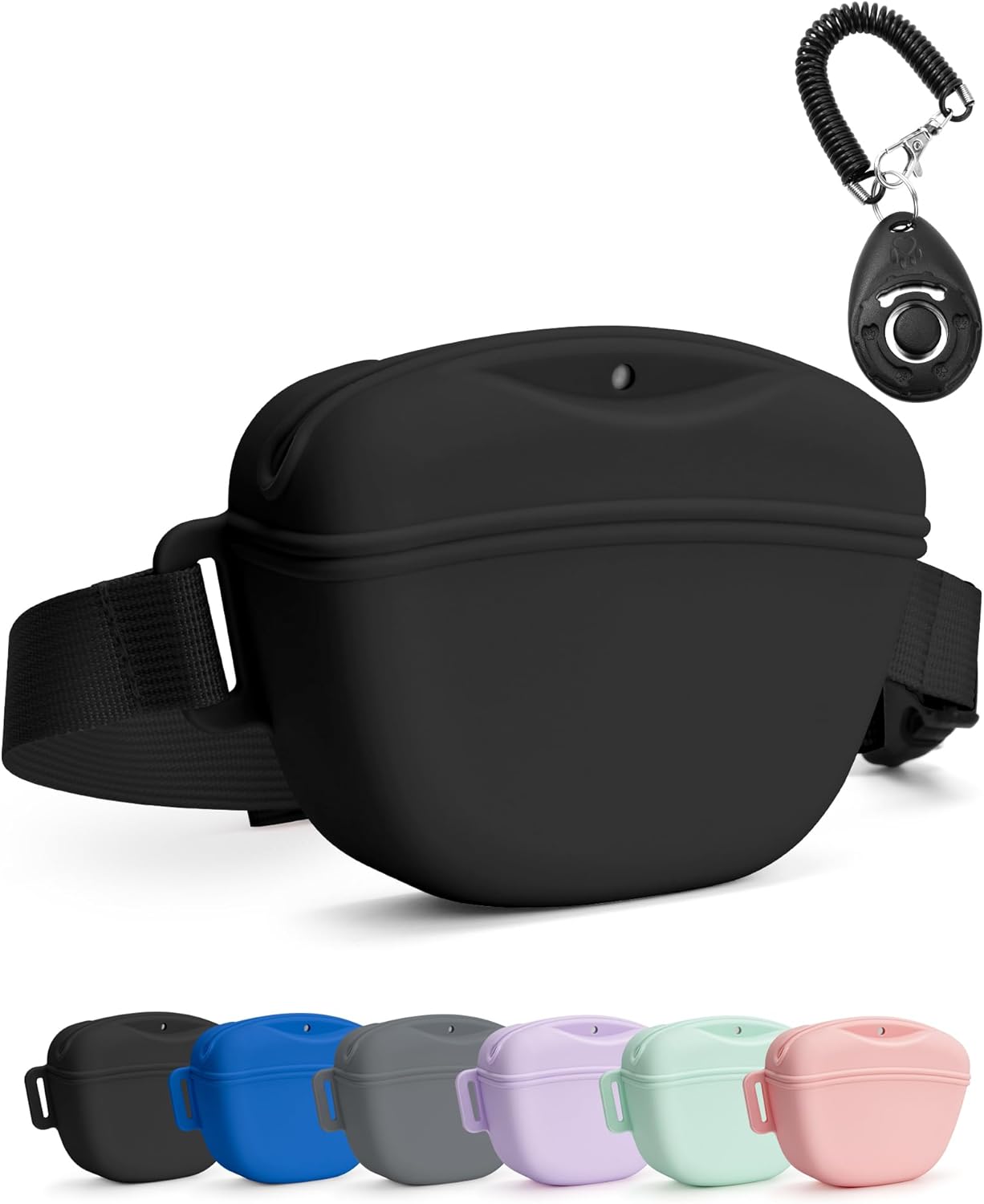 Dog Treat Pouch with Training Clicker, Upgrade Stronger Magnetic Closu