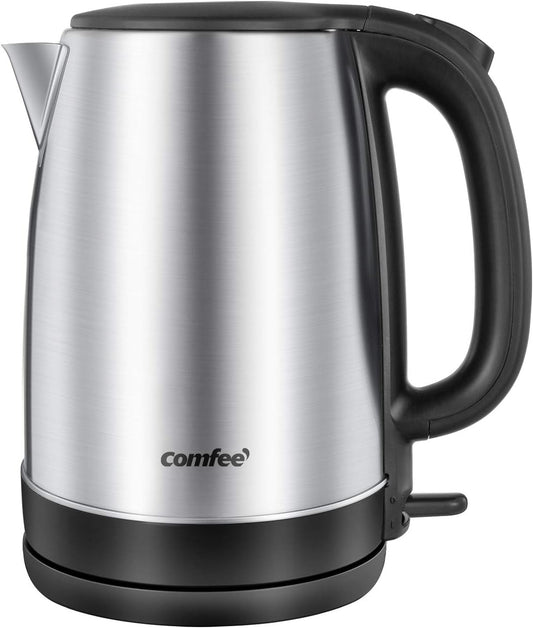COMFEE' 1.7L Stainless Steel Electric Tea Kettle, BPA-Free Hot Water K