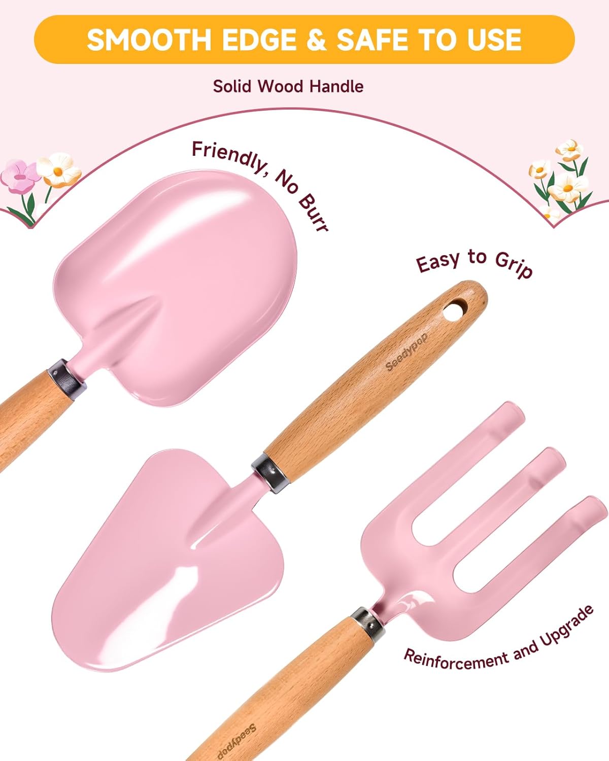 Kids Gardening Tool Set Toys - 8 Pieces Quality Garden Kit for Toddler