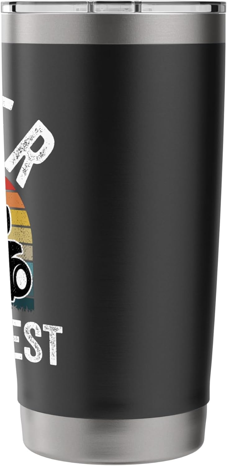 Vater Mows Best Funny Gardener Lawn Care Father's Day Stainless Steel Insulated Tumbler