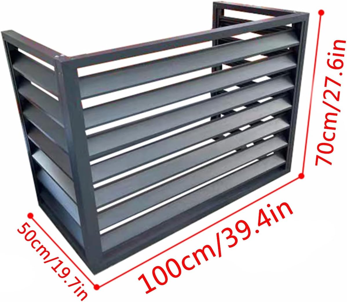 Aluminum air conditioner and heat pump cover, anti-theft and strong al
