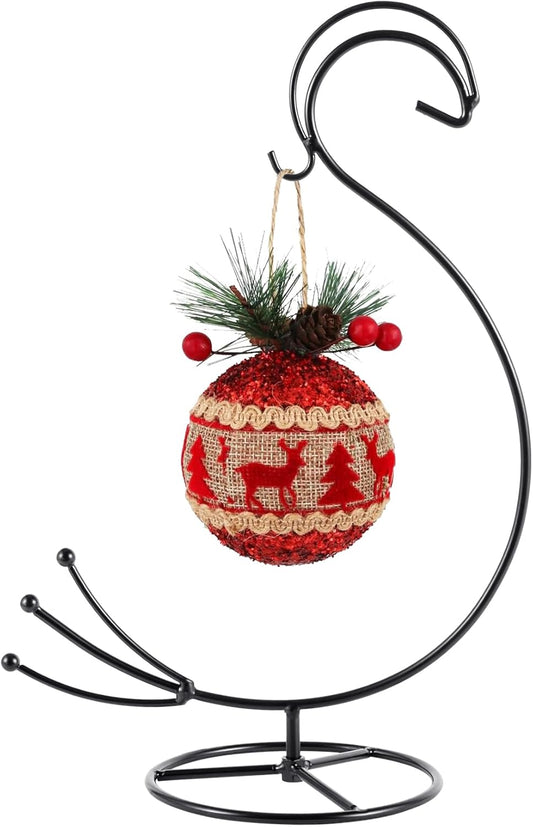 Ornament Display Stand, Glass Ball Hanger for Hanging Air Plants Terrariums, Witch Ball, Christmas & Wedding Ornaments, Perfect for Home and Office Decor