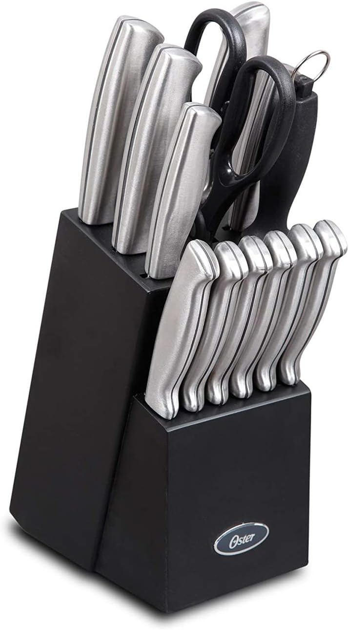 Oster Baldwyn 14 Piece Stainless Steel Cutting Kitchen Knife Cutlery S