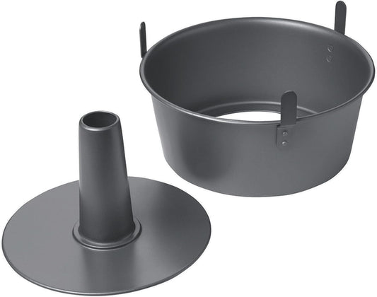 Chicago Metallic Angel Food Cake Pan with Cooling Feet, 2-Piece Nonsti