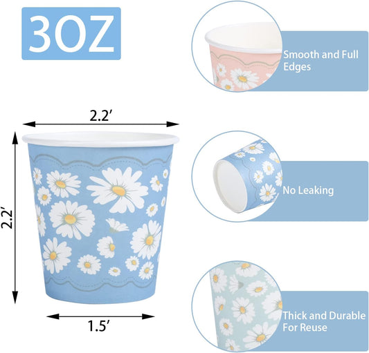 Lamosi 3 oz Bathroom Cups 300 Pack, 3 oz Paper Cups, Mouthwash Cup, Mini Paper Cup for Parties, Picnics, Barbecues, Travel and Events