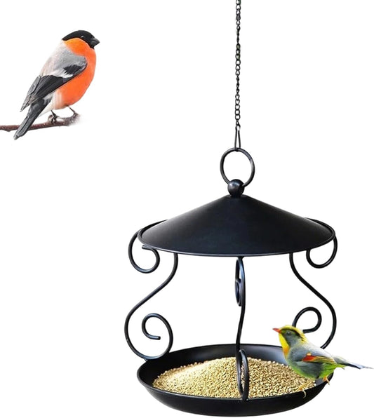 Bird Feeders for Outside - Rainproof Metal Feeding Container | Hangabl