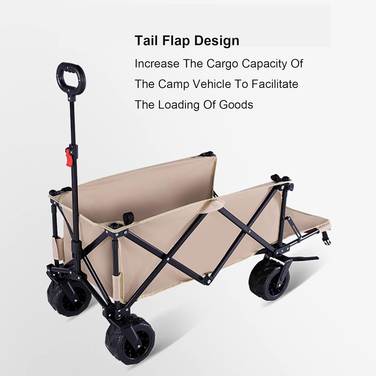 Outdoor Folding Utility Wagon Cart Collapsible Aluminum Alloy Bracket 