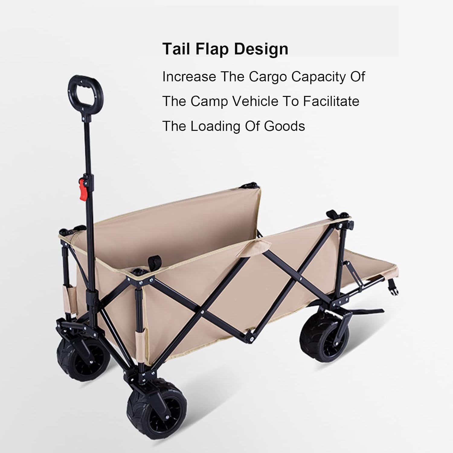 Outdoor Folding Utility Wagon Cart Collapsible Aluminum Alloy Bracket 
