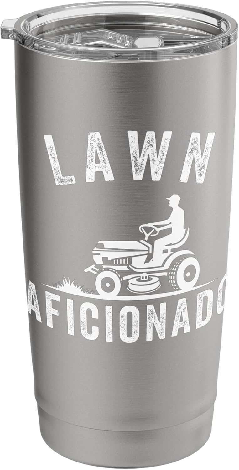 Lawn Aficionado, Lawn Aficionado Lawn Pride Lawn Care Lover Stainless Steel Insulated Tumbler