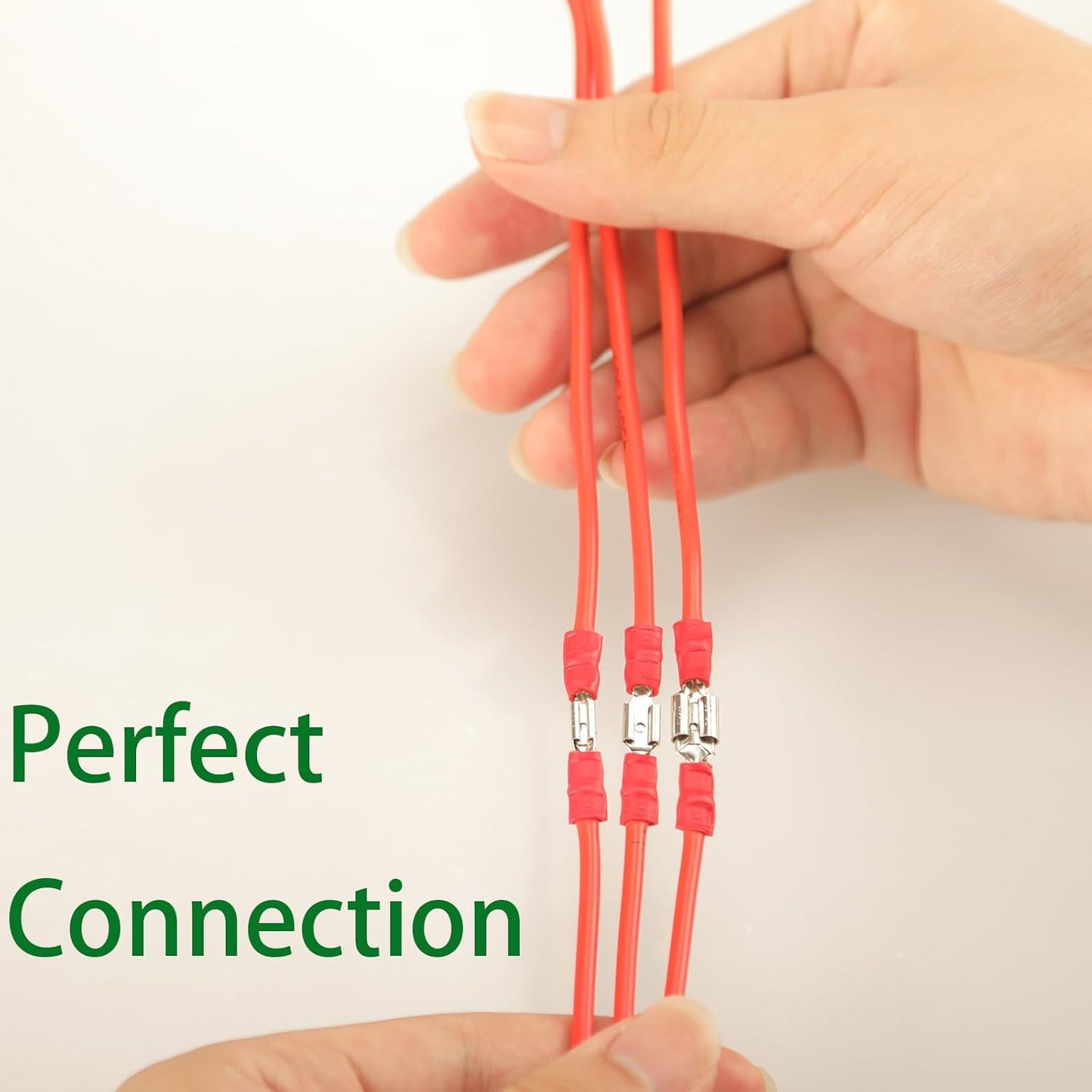 280PCS Crimp Connectors, 2.8mm 4.8mm 6.3mm Male and Female Spade Conne