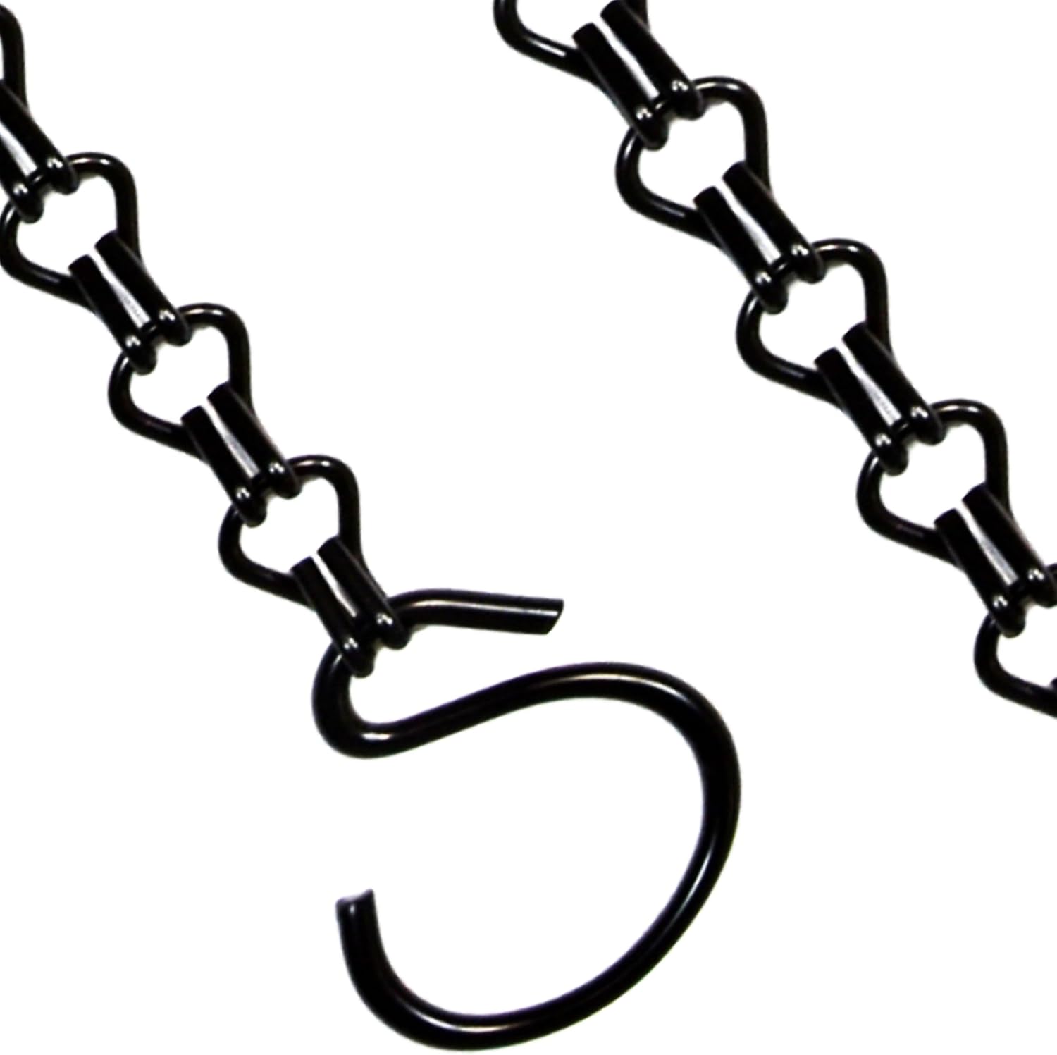 2Packs 26inch 90lbs Black Heavy Duty Metal Hooks Hanging Chains Hanger
