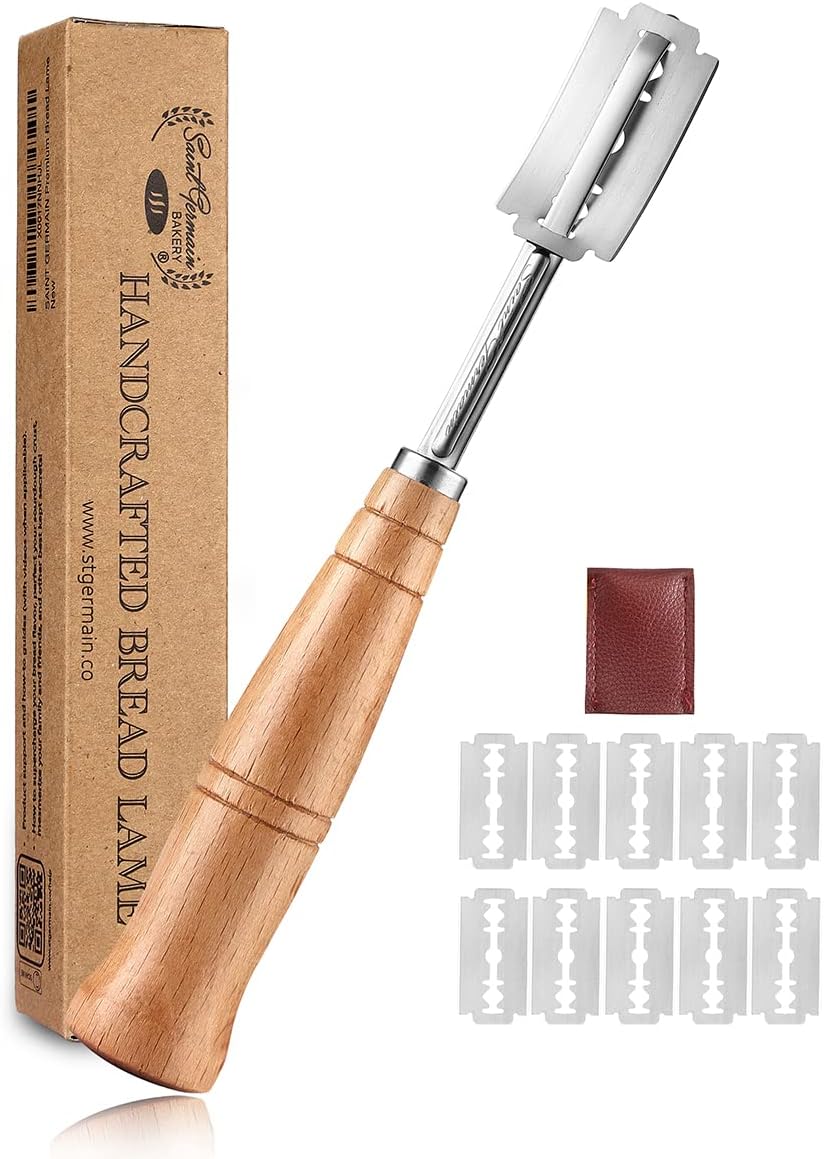 "SAINT GERMAIN Premium Hand Crafted Bread Lame for Dough Scoring Knife