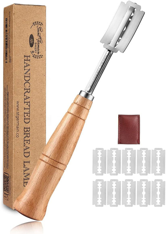 "SAINT GERMAIN Premium Hand Crafted Bread Lame for Dough Scoring Knife