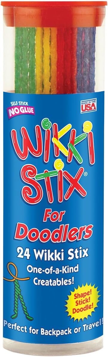 Wikki Stix for Doodlers - Kid's Travel Essential: Portable Creativity 