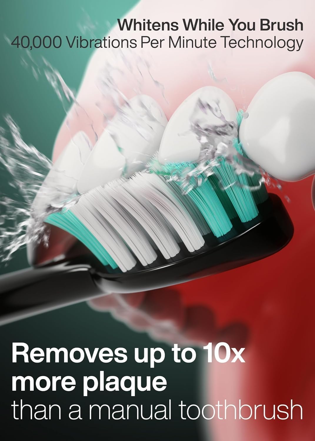 Aquasonic Black Series Ultra Whitening Toothbrush – ADA Accepted Elect