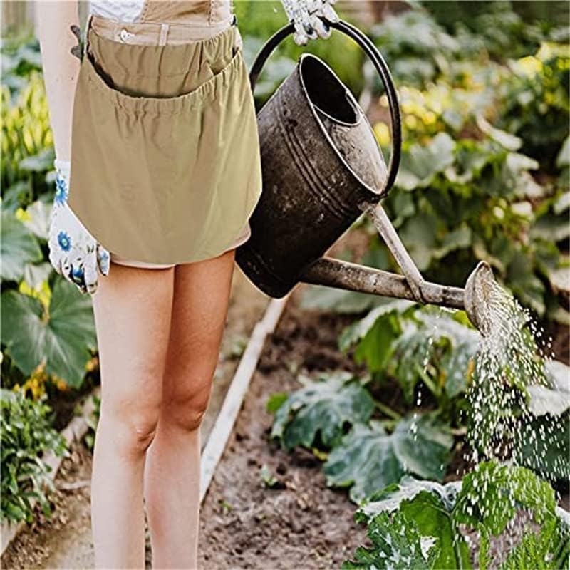 Harvest Garden Apron Vegetable Picking Apron Fruit Picking Bag with Large Storage Pocket Fruit Picking Apron