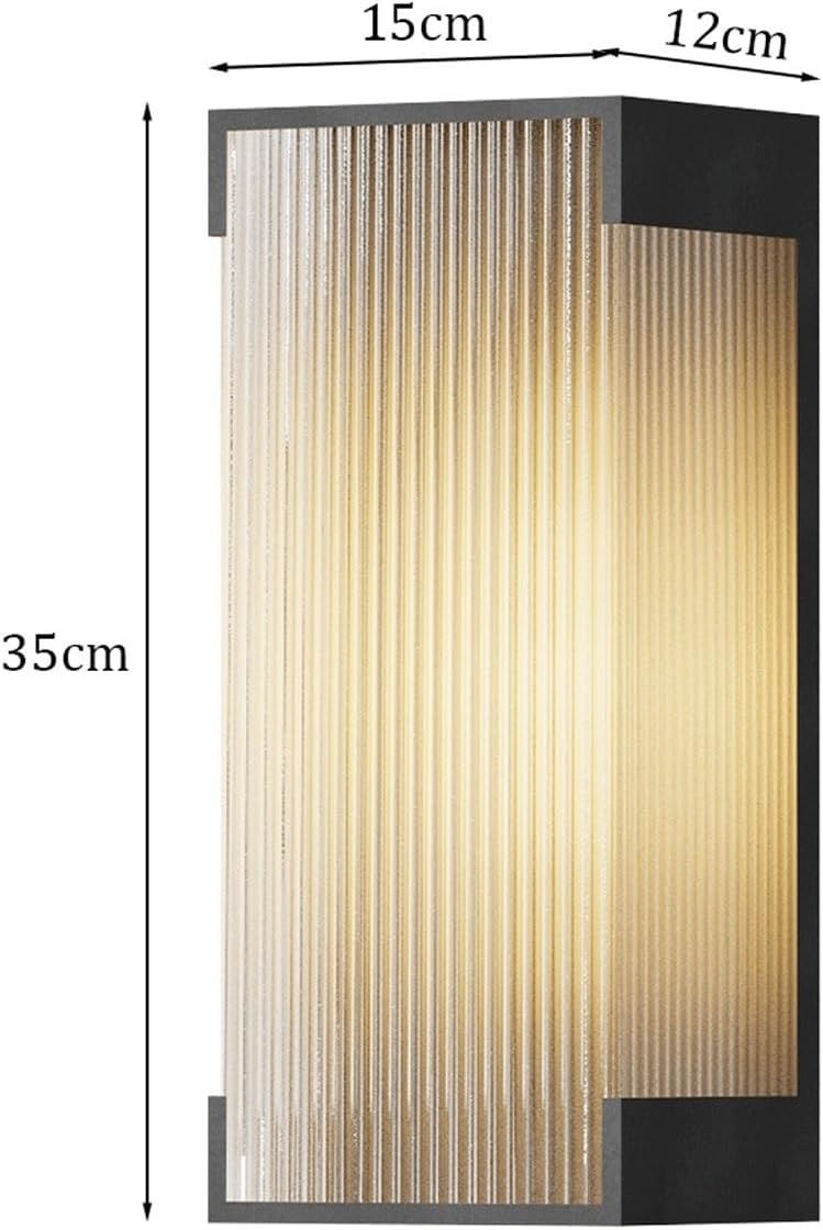 Solar Wall Lamp Outdoor, Stainless Steel Mounted Light with Remote Control, Waterproof LED Exterior Lighting Fixture for Porch Patio Garden Yard Terrace Villa Side Entry Gateway Cottage