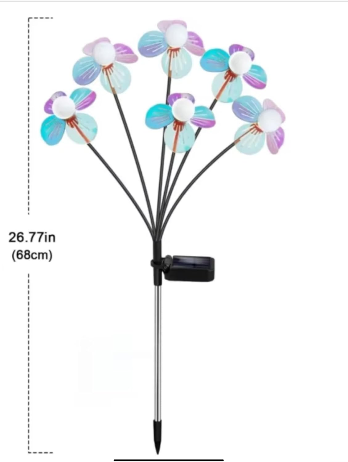Outdoor Solar Flower Light for Party Holiday Landscape Garden Lawn Park Decor