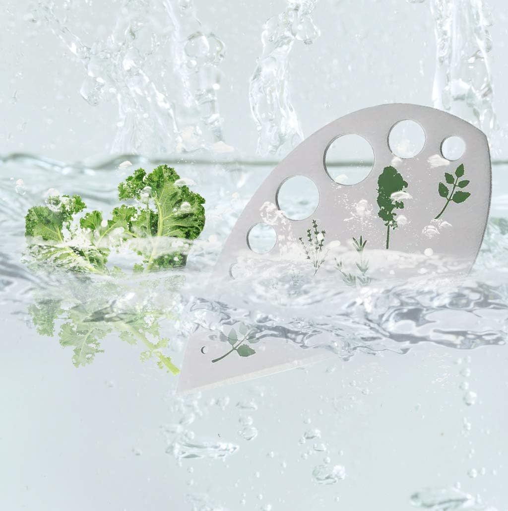 Herb Stripper 9 Holes, Pack of 2, Stainless Steel Herb Cutter with Saf
