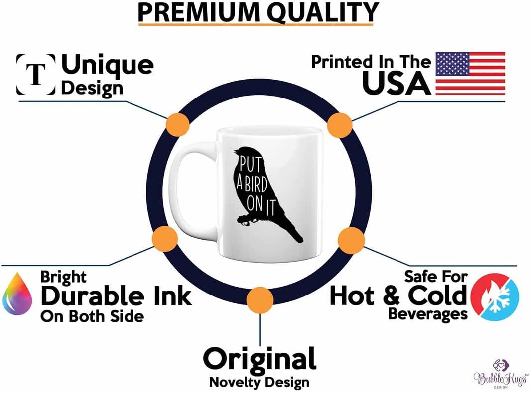 Bird Lover Coffee Mug 11oz White - Put a bird on it - Hummingbird Nest
