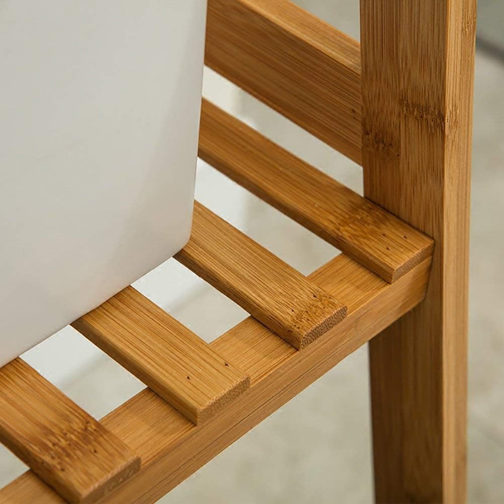 JF-Xuan Flower Stand Upgrade The 3-Level Solid Wood Flower Pot. Stand Ladder with Plant Stand in The Inner Multilayer Balcony Stand, Outdoor Living Room (Size: 100 \