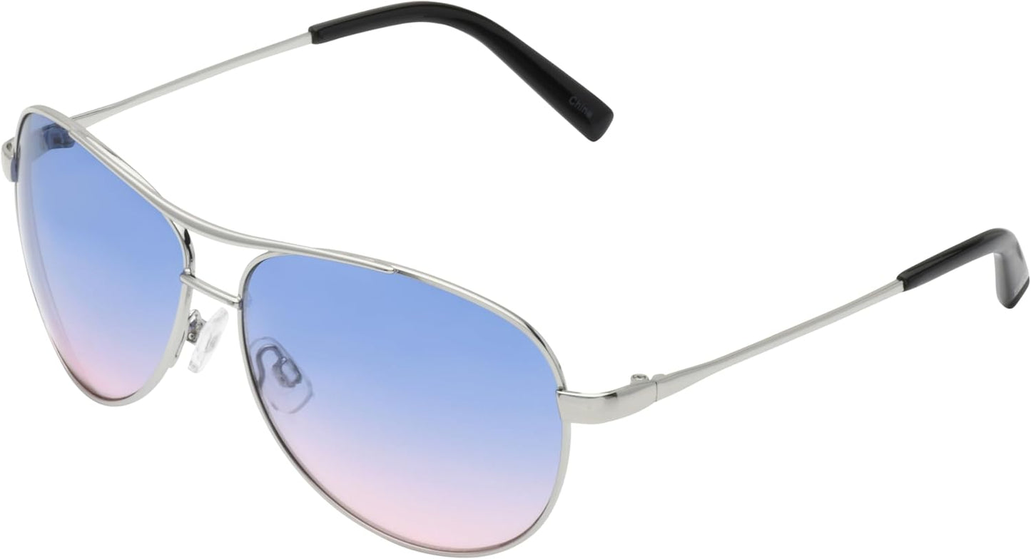 Jessica Simpson Women's J106 Iconic Metal Aviator Pilot Sunglasses wit