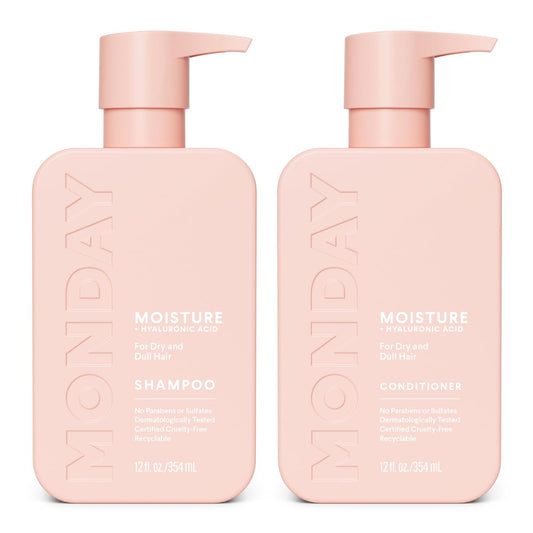 MONDAY HAIRCARE Moisture Shampoo + Conditioner Set for Dry, Coarse, St