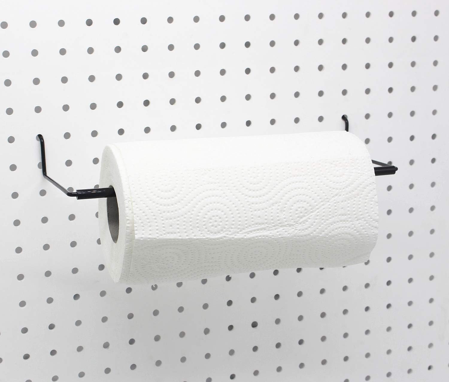 Paper Towel Holder for Pegboard, Extendable, Fit Any Standard Pegboard