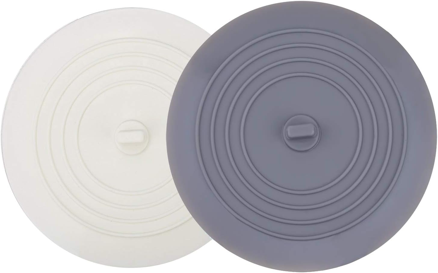 V-TOP Tub Stopper 2 Pack, 6 inches Large Silicone Drain Plug Hair Stop
