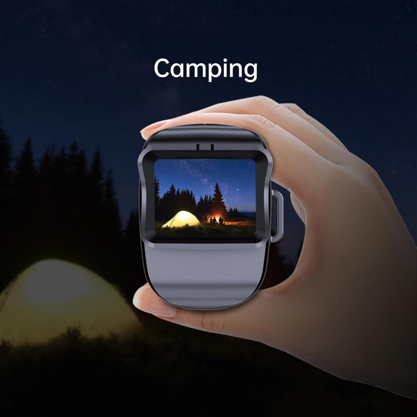 Night Vision Monocular with Full-Color, Digital Night Vision with 1500M Range with 850NM IR, 10X Digital Zoom, 7-Layer Coated Lens, 64GB TF Card, 5H Battery, IPX4 Waterproof for Outdoor Surveillance