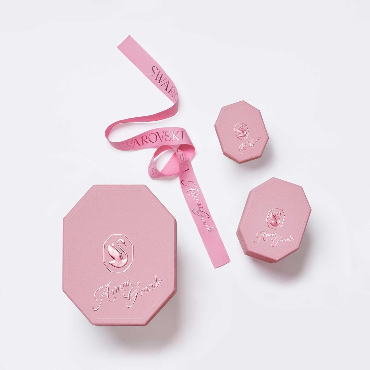 Swarovski Ariana Grande Collection, Clear Crystal & Pearls, Rhodium Fi