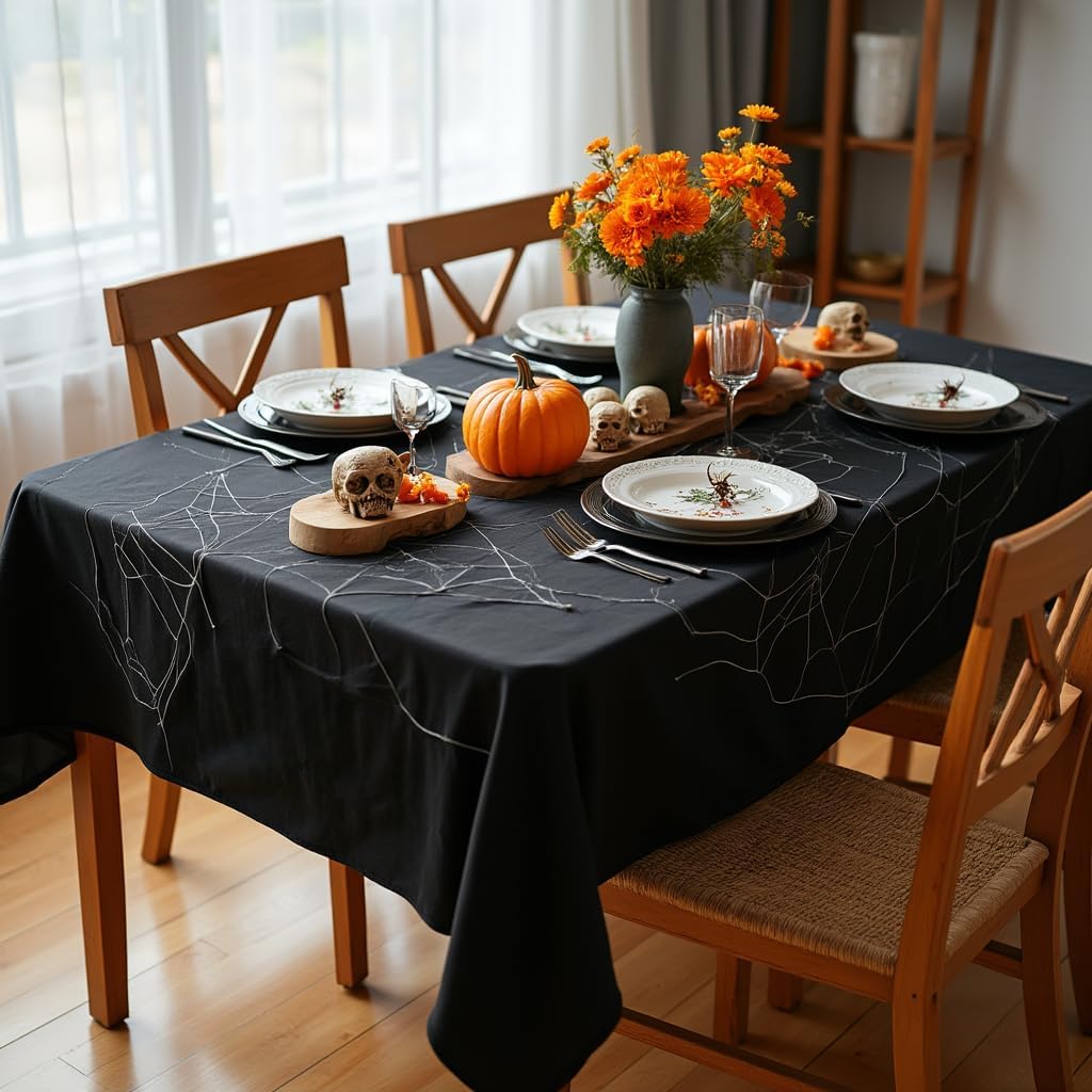 sancua Rectangle Tablecloth - 60 x 84 Inch - Stain and Wrinkle Resista