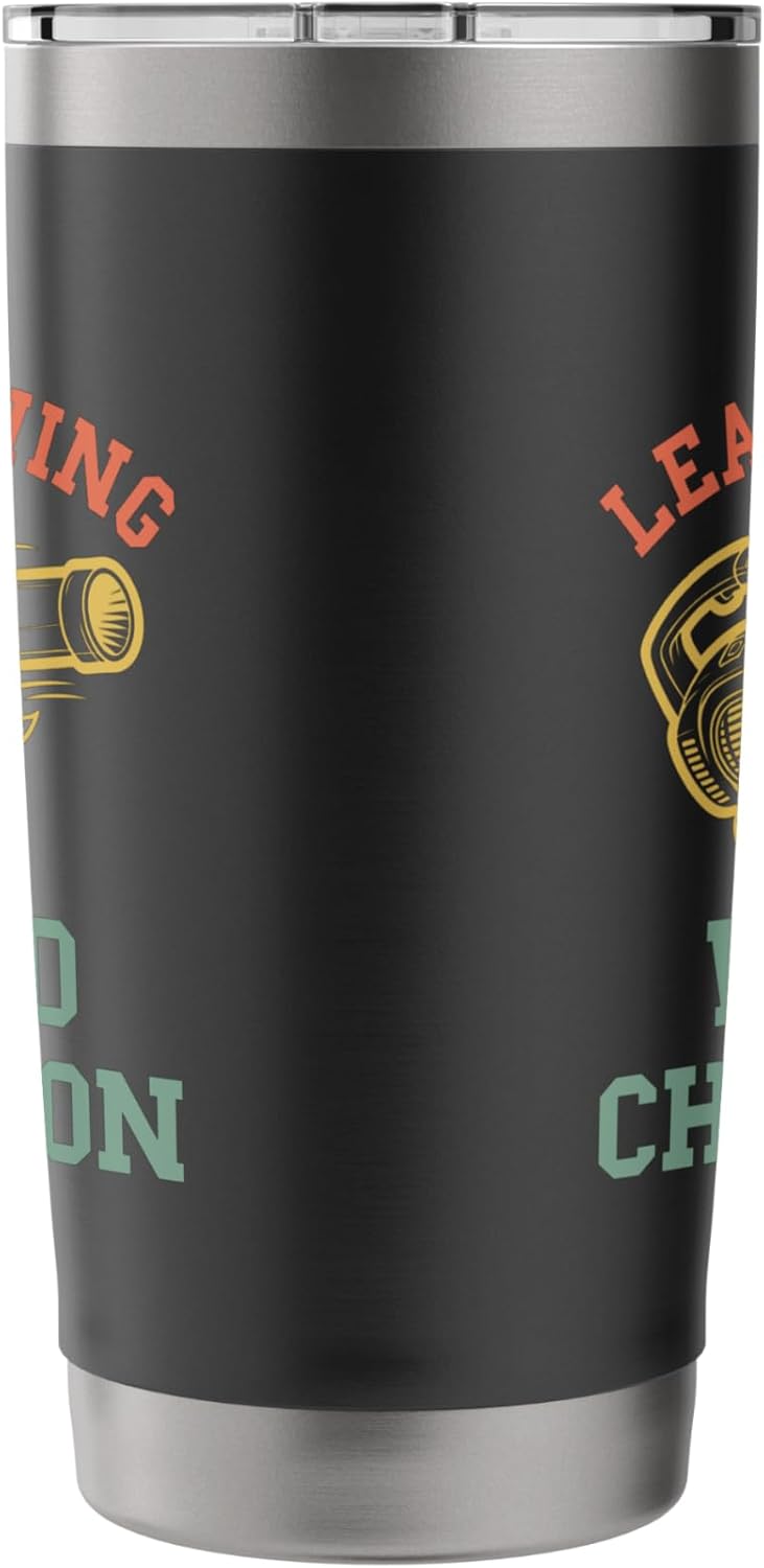 Leaf Blowing Mens Funny Landscaper Gas Leaf Blower Lawn Care Stainless Steel Insulated Tumbler