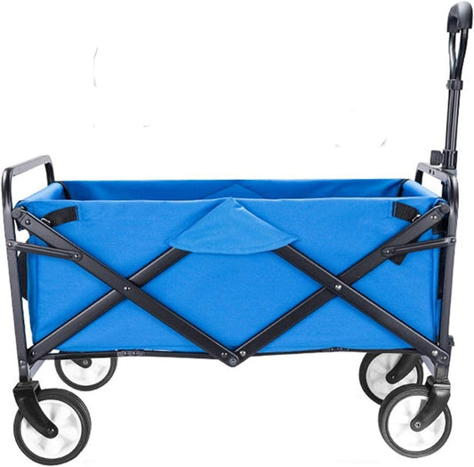 Garden Cart Foldable Trolley Wagon 4 Wheel Foldable Portable Garden Ca