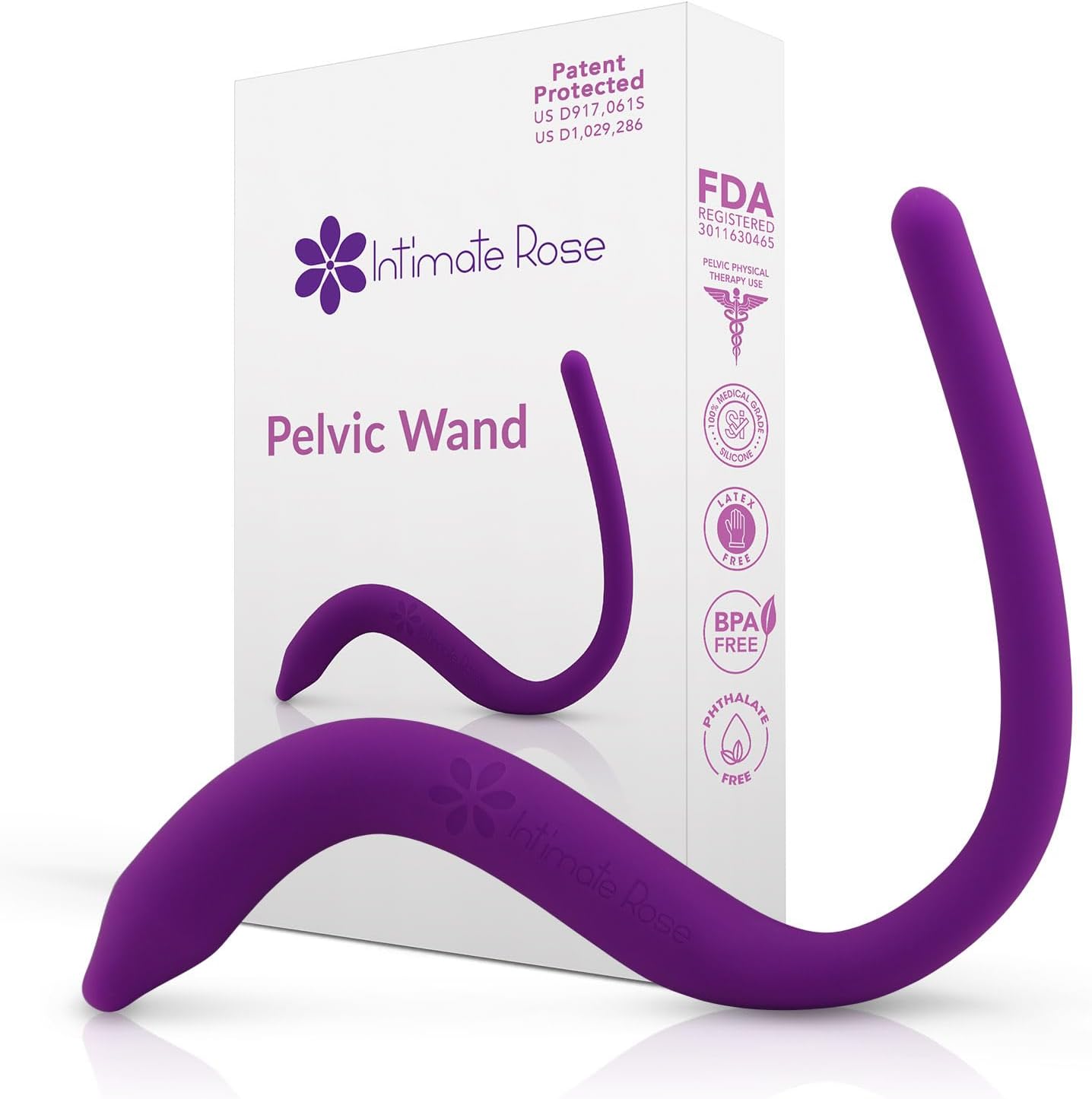 Intimate Rose Pelvic Wand, Pelvic Floor Muscle Trigger Point Massager,