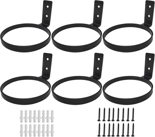 4 Inch Wall Mounted Metal 6 Pack Hanging Plant Stand, Plant Hangers Outdoor for Flower Plant Herb