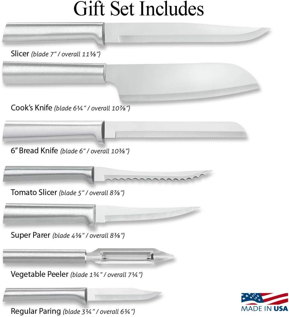 Rada Cutlery The Starter Gift Set (S38), 7-piece Knife Set, Stainless 