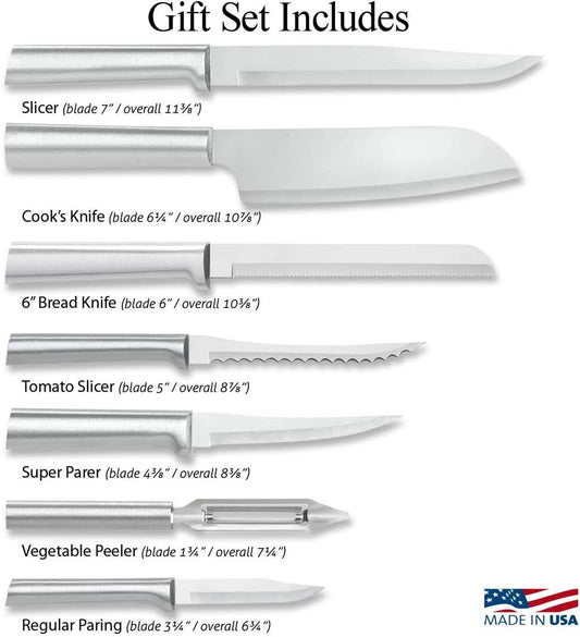 Rada Cutlery The Starter Gift Set (S38), 7-piece Knife Set, Stainless 