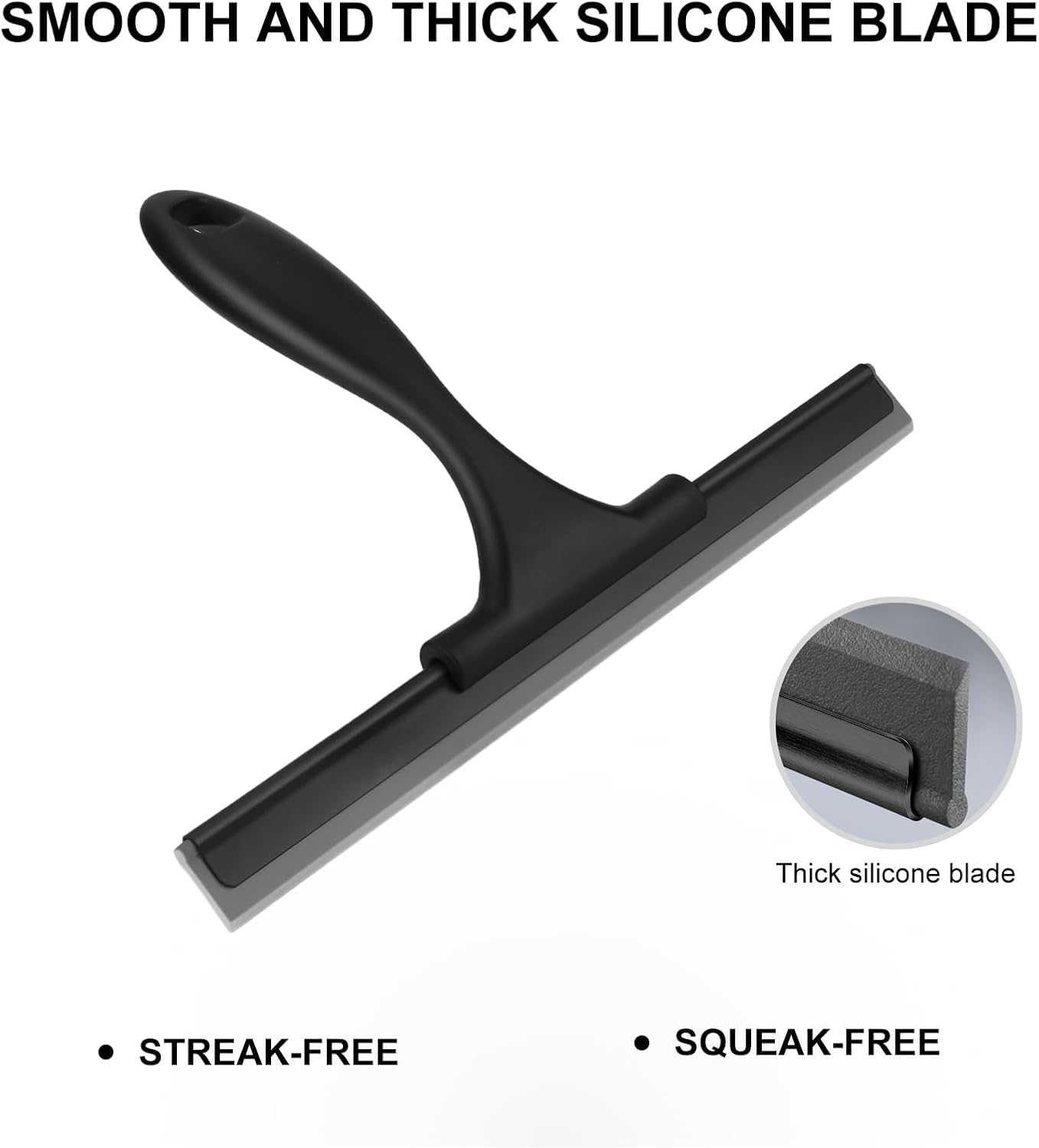 SetSail Squeegee for Shower Glass Door Stainless Steel Shower Squeegee