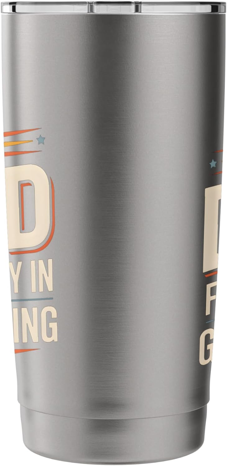 This Dad Finds Joy In Gardening Lawn Care Father Hobby Stainless Steel Insulated Tumbler
