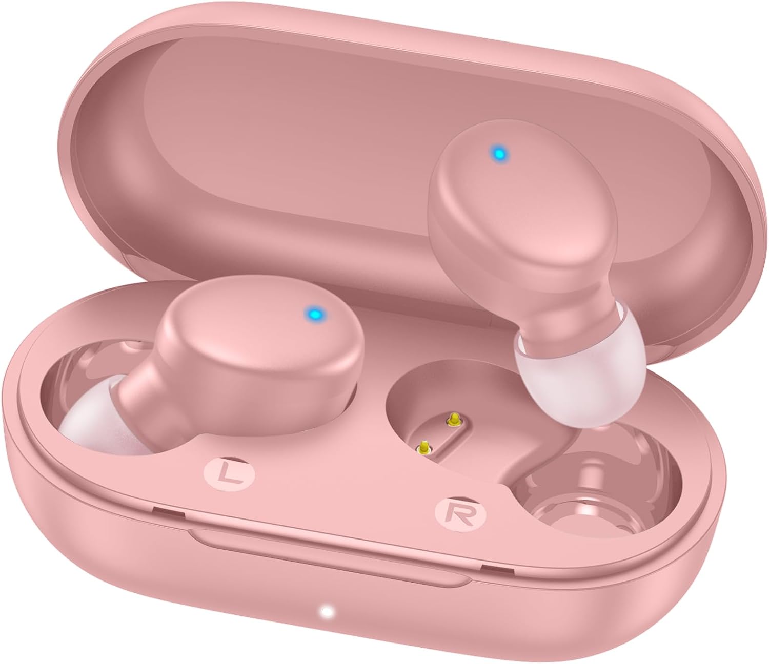 MOZOTER S8 Mini Wireless Earbuds Bluetooth 5.3 in Ear Light-Weight Hea