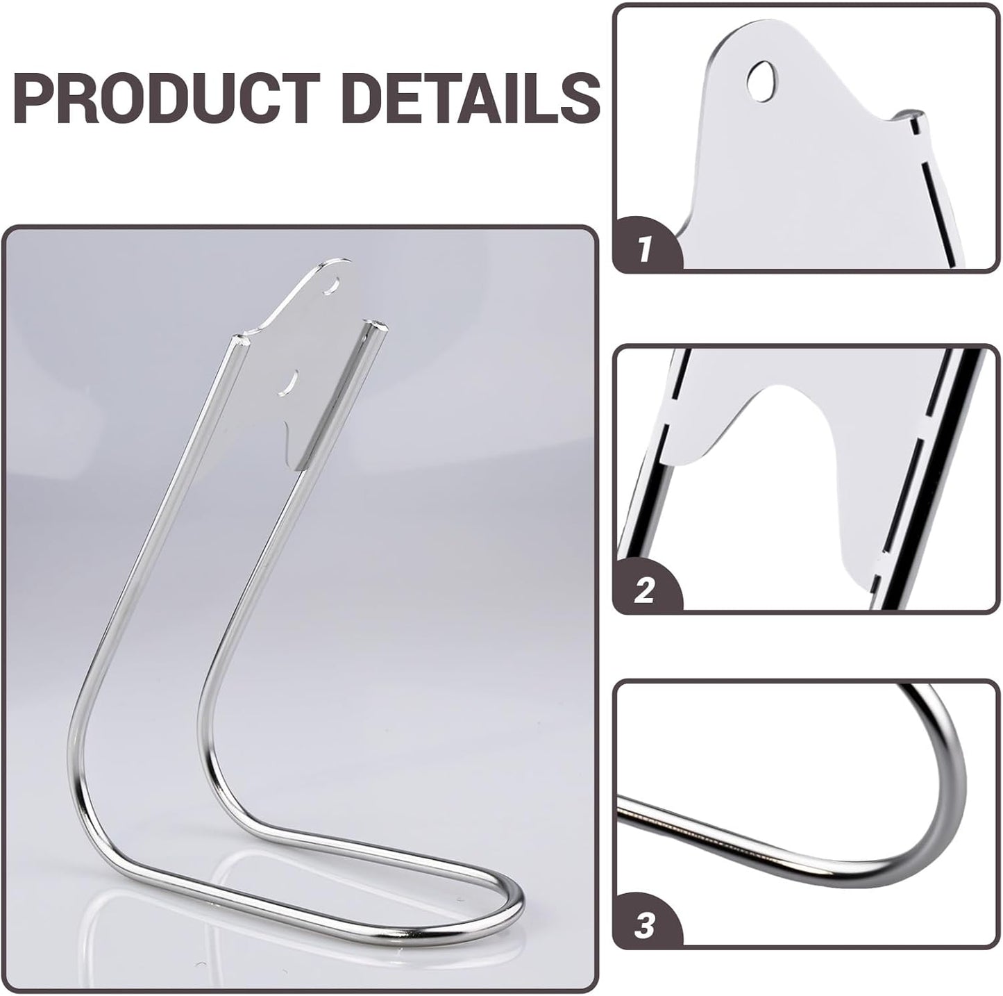Heran Garden Hose Holder Wall Mount, Stainless Steel Hose Hanger for W