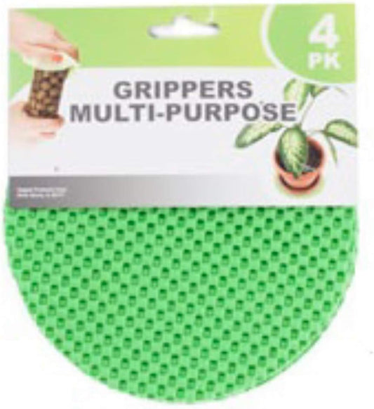 Regent Round Multi-Purpose Jar Gripper Pad Bottle Lid Opener, 4 Piece Set, Colors May Vary