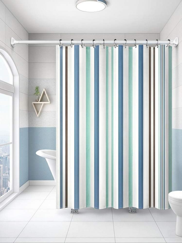 Goowin Shower Curtain Hooks, 12 Pcs Shower Curtain Rings, Stainless St