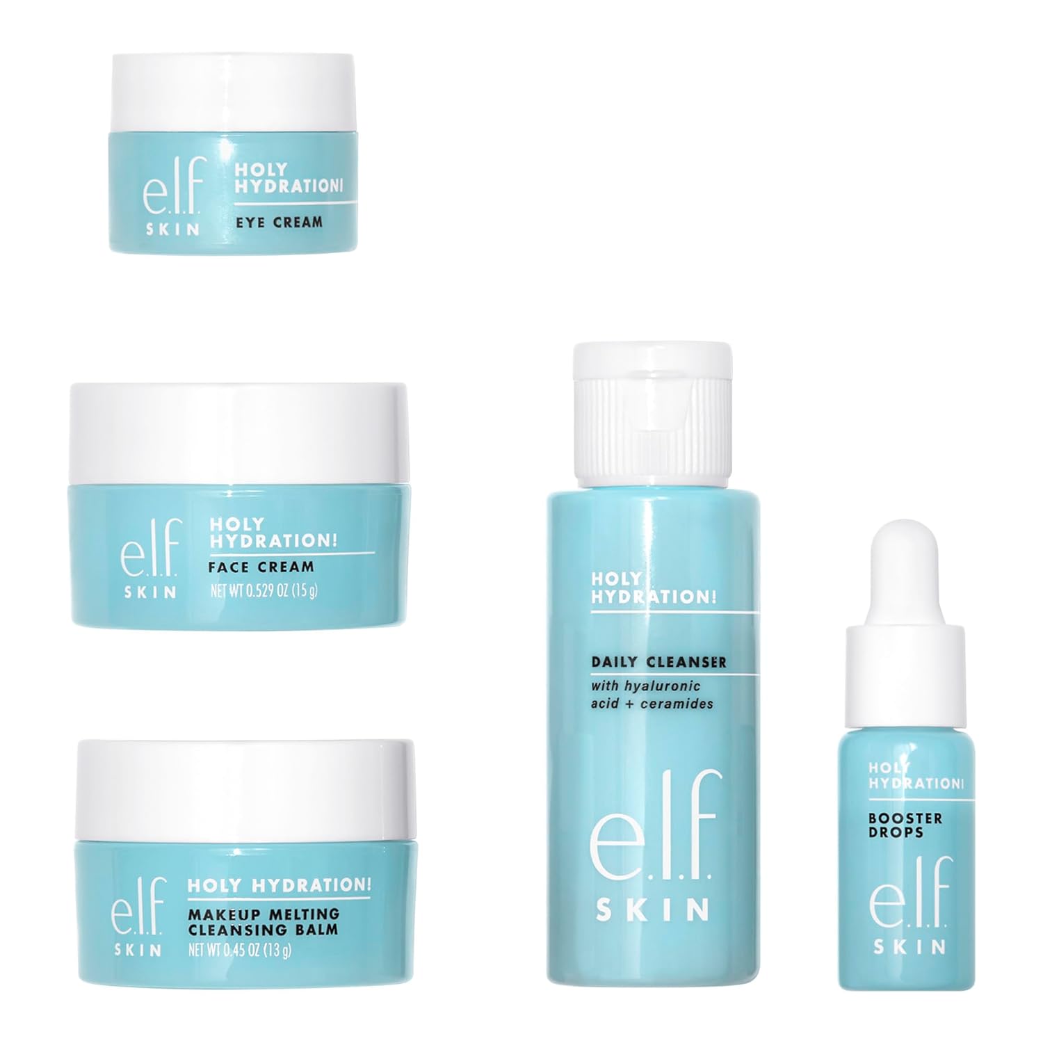 e.l.f. SKIN Holy Hydration! Hydrated Ever After Skincare Mini Kit, Cle