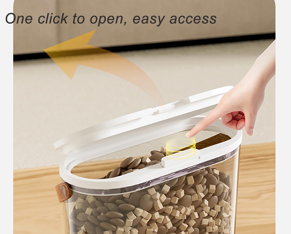 Outdoor Bird Seed Storage Container 7Lbs|Portable Bird Food Container with Handle|Clear Bird Seed Bin with Food Scoop|ideal for Wild Bird Seed,Sunflower seed|Clear Plastic-BPA Free