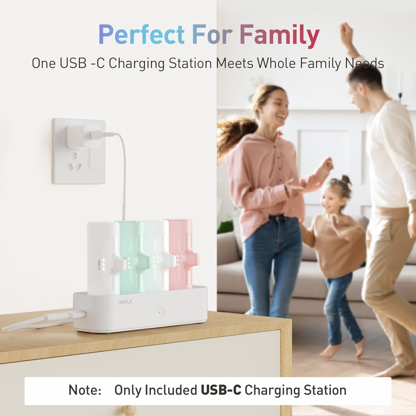 iWALK Charger Station for Portable Charger 4500mAh, 4800mAh, 5000mAh P