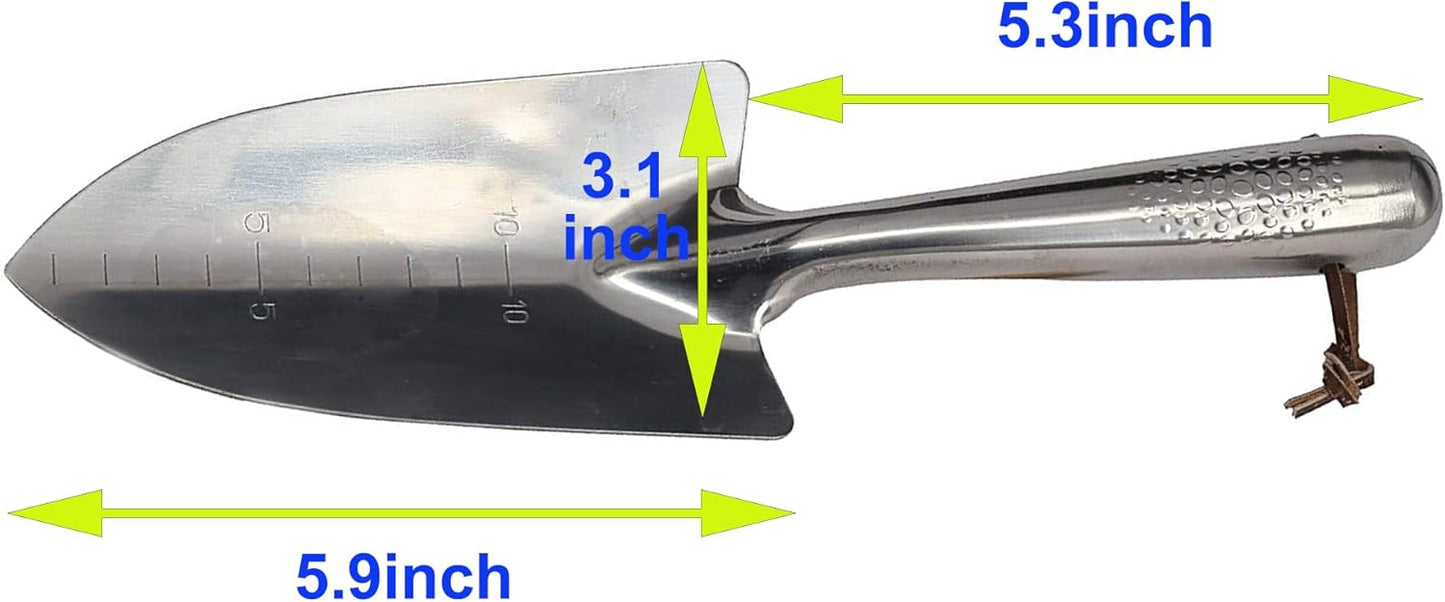Prudance Creative Calibration Gardening Yard Stainless Steel Trowel Shovel Spade 11"
