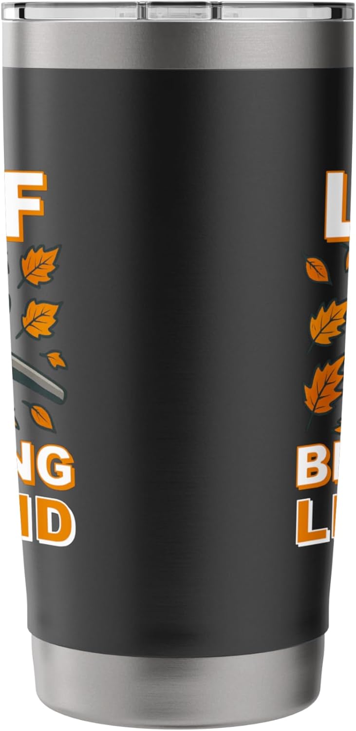 Leaf Blower Shirt Men Funny Lawn Care Leaf Blowing Legend Stainless Steel Insulated Tumbler